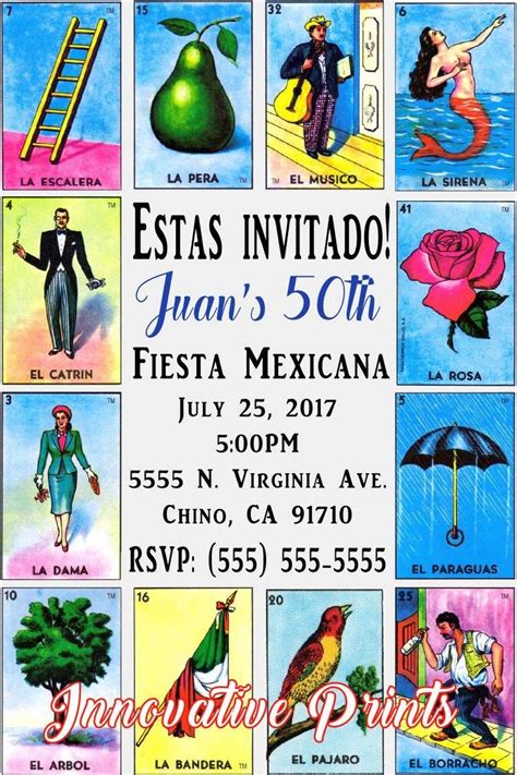 loteria invitations click   image   place orders  follow
