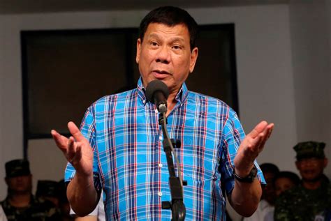 philippine president rodrigo duterte threatens to include