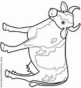 Cow Coloring Farm Pages Printable Animal Animals Kids Tracing Print Colouring Cows Easy Fastseoguru Craft Colour Gif Drawing Texas Printables sketch template