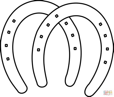 horseshoes coloring page  printable coloring pages