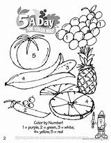 Color Coloring Number Fruit Pages Numbers Purple Preschool Fruits Template Vegetables Quotes Comments Coloringhome Popular sketch template