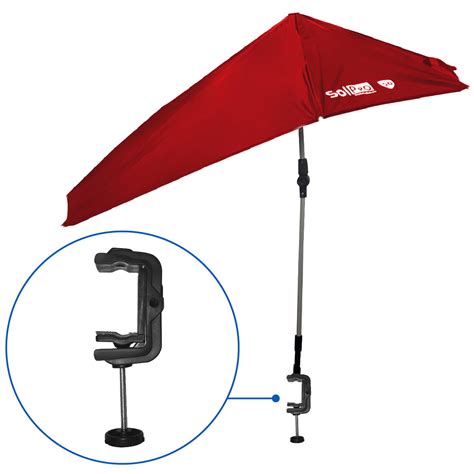 solpro clamp  shade umbrella   clamp umbrella   degree swivel  push button