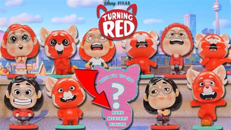 turning red toys collectible blind box mini figures complete set youtube