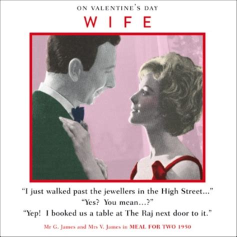 Wife Funny Valentines Day Greeting Card Cards