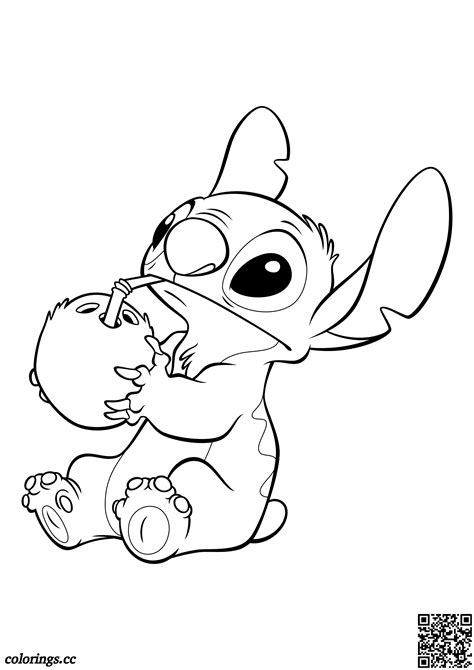 cute stitch coloring pages printable  coloring pages
