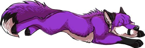 purple fox commission chibi  nightspiritwing  deviantart