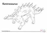 Kentrosaurus sketch template