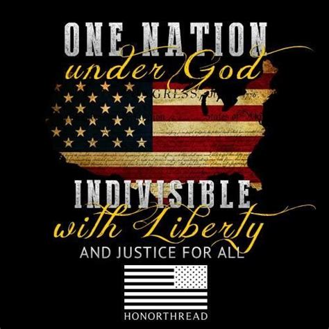 honorthread one nation under god indivisible with