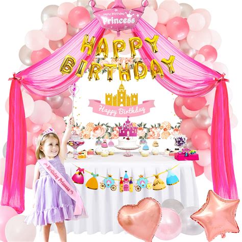 fvabo princess party decorations princess birthday party supplies