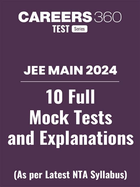 Jee Main 2024 10 Full Mock Test And Explanations Pdf Pdf