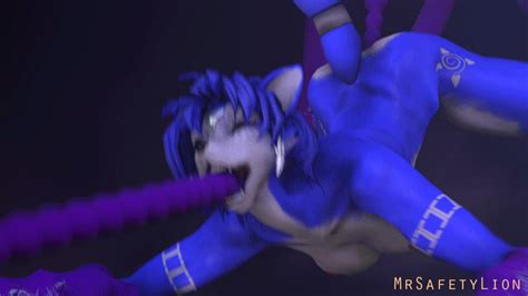 rule 34 3d animated blue hair cum female fox fox furry krystal mr