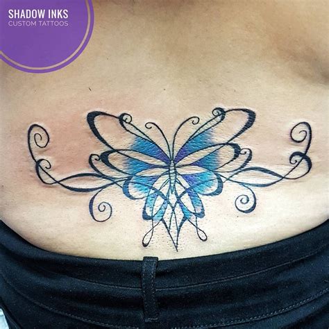 tramp stamp tattoos butterfly designs daniellesmithintrotovisual