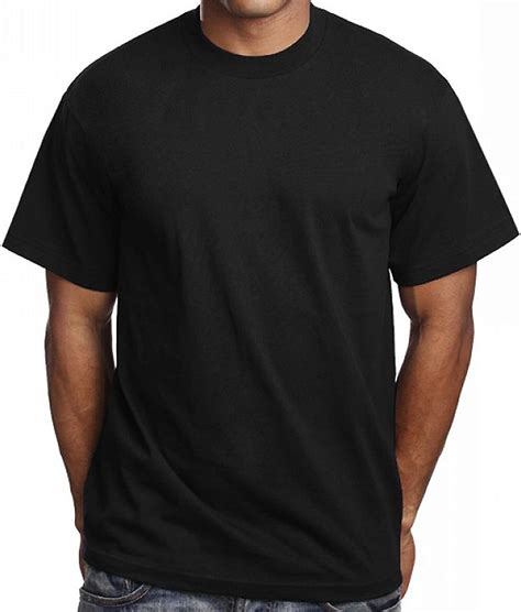 amazoncom  pack mens plain black  shirts pro  athletic blank tees