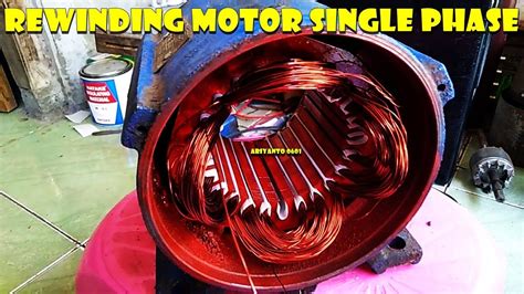 rewinding motor  phase  hp youtube
