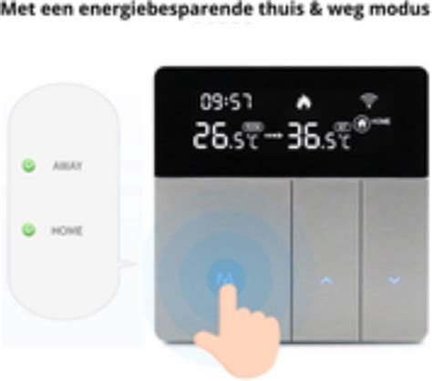 digitale thermostaat wifi met app temperatuurregelaar voor cv draadloos bolcom