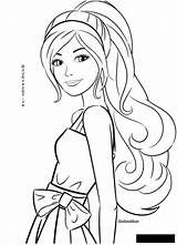 Colorear Colouring Raskraski Hairstyle раскраски Getdrawings девушка Desenho Bonecas Mermaid Taya лето sketch template