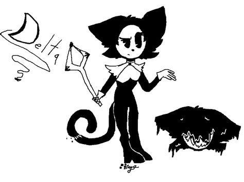 delta the cartoon cat demon batim oc by stormbladesbills