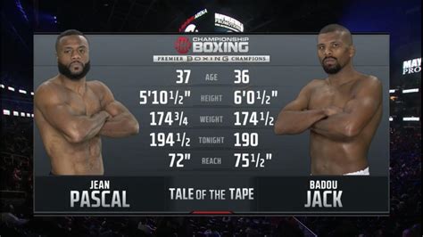 pascal jack weights coming   ring      thinks rehydrating   lbs