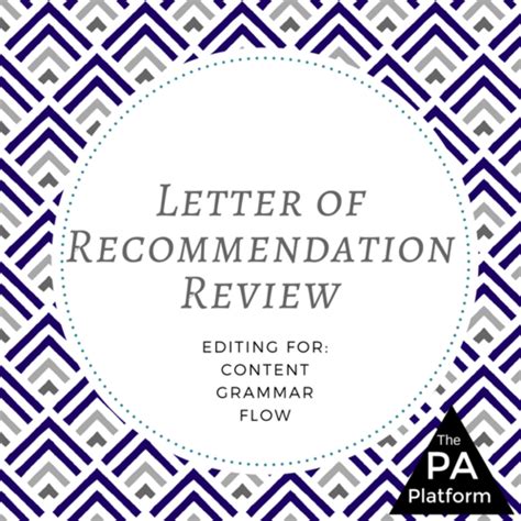 letter  recommendation review reference letter lettering pa school