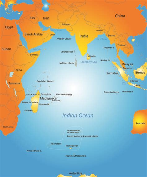indian ocean map    beautiful indian ocean vacations ocean