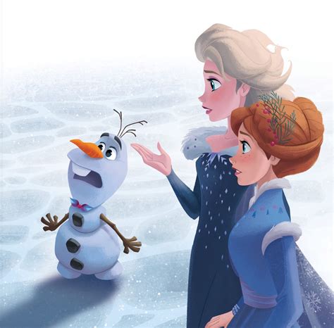 Olafs Frozen Adventure Storybook Illustration Frozen Photo