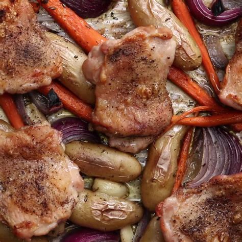 tasty on instagram “one tray chicken and veggies who s hungry” in 2019 roasted chicken