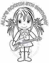 Rock Star Rockstar Coloring Pages Stars Template sketch template