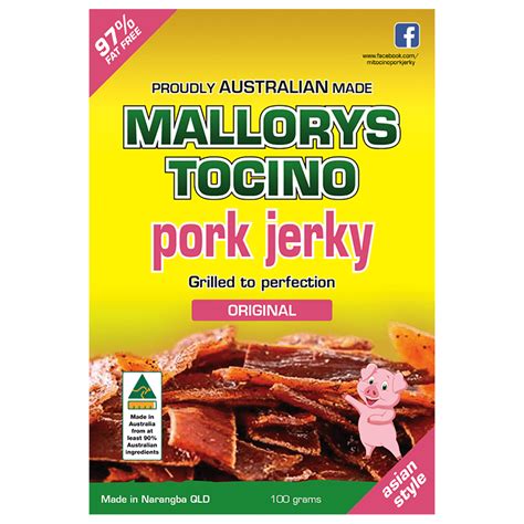 Mallorys Tocino Original Pork Jerky 100g Simply For Me