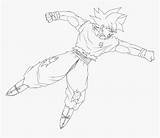 Goku Jiren Instinct Kindpng Ssj4 Dbz sketch template