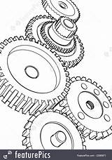 Gears Gear Drawing Mechanical Getdrawings Sketch sketch template