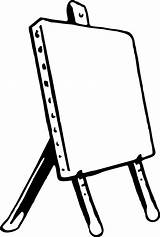 Easel Drawing Clipart Clip Coloring Transparent Simple Artist Getdrawings Palette Openclipart Wood Background Pages Webstockreview Getcolorings Unlimited sketch template