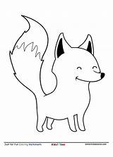 Kidzezone Clever Foxes Mammals sketch template