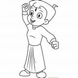Bheem Chota Coloring Pages Winning After Coloringpages101 sketch template