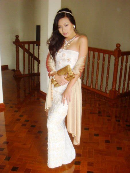 Sammie S Yamin With Beautiful Strapless Myanmar Dress Fashion