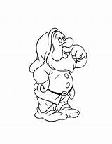 Coloring Pages Grumpy Dwarf sketch template