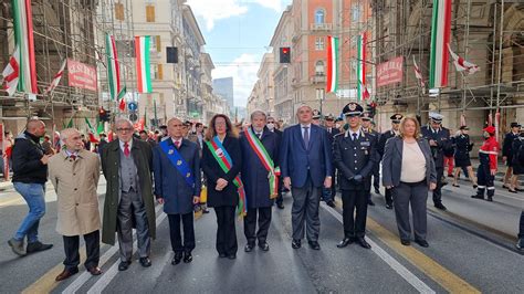 festa della liberazione le celebrazioni previste oggi  liguria