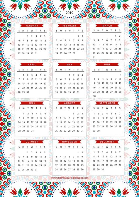 printable   page calendar kalender freebie meinlilapark