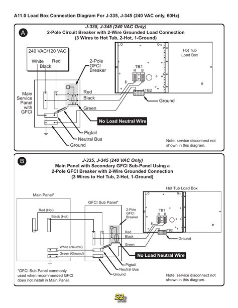 load box connection diagrams jacuzzi  user manual page