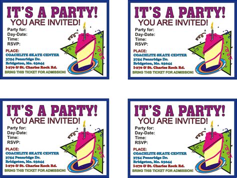 printable birthday invitations  printable birthday invitation