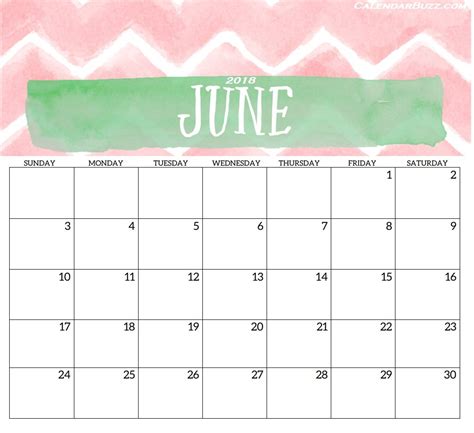 awesome june calendar printable  printable calendar monthly
