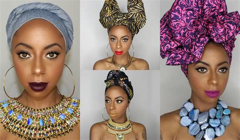 4 beautifully bold head wrap tutorials to perfect via the wrap life