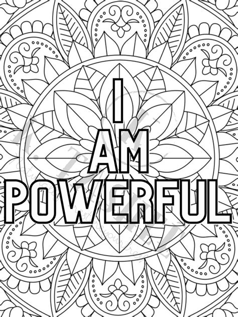 care adult coloring pages  love affirmations etsy