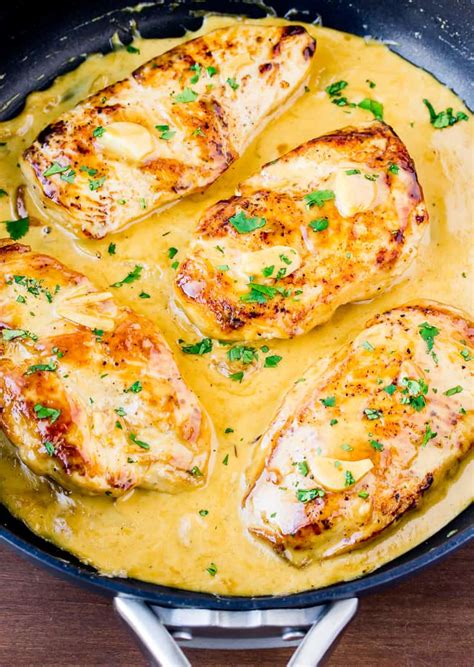 easy  carb creamy garlic chicken recipe delicious  bites