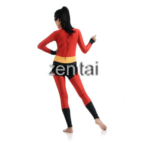 the incredibles elastigirl helen parr full body zentai suit buy red color full body elastigirl