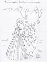 Frozen Coloring Pages Disney Printable Illustrations Official Fanpop Anna Sven Coloing sketch template
