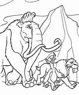 Coloring Pages Ice Age Colouring Kids Mammoth Disney Printable Woolly Sheets Print Cartoon Wooly Adults Adult Diego Movie Getdrawings sketch template
