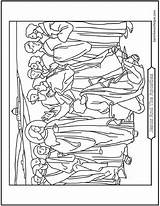Apostles Christ Saintanneshelper Twelve sketch template