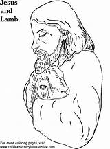 Jesus Lamb Coloring Books Color Pages sketch template