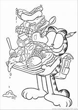 Garfield Christmas Coloring Pages Getdrawings sketch template
