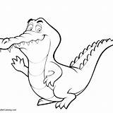 Crocodiles sketch template